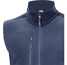 Vestă din fleece fără mâneci cu fermoar