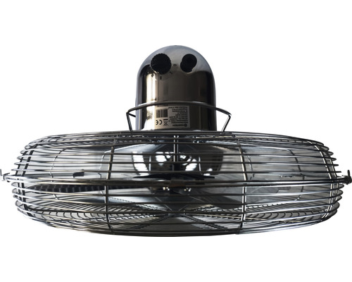 Ventilator de tavan cu carcasă metalică și grilaj de protecție