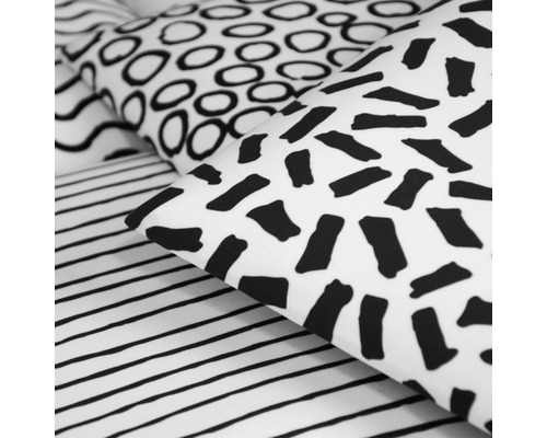 Lenjerie de pat cu diverse modele geometrice