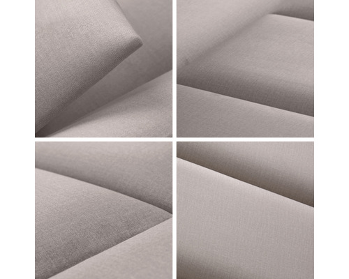 Prim-plan cu o piesă de mobilier tapițată cu tapițerie textilă