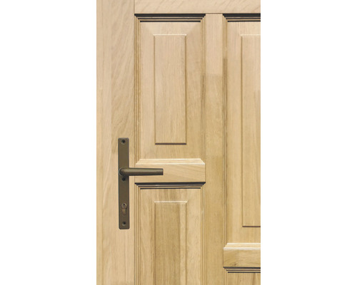 Ușă din lemn cu mâner