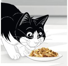 Hrană umedă pentru pisici PURINA Felix Fantastic cu ton/somon/cod/pește cambula în aspic 12x85g-thumb-4