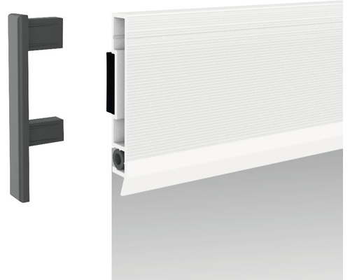 Plintă cu clipsuri de fixare