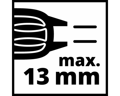 Simbol pentru dimensiunea maximă a piesei de 13 milimetri