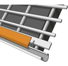 Șorț de jgheab PRECIT pentru țiglă metalică 0,4x147x2000 mm gri mat-thumb-2