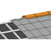 Coamă nervurată Bravo pentru țiglă metalică 0,45x245x2000 mm gri-thumb-2 Coamă nervurată Bravo pentru țiglă metalică 0,45x245x2000 mm gri-thumb-2