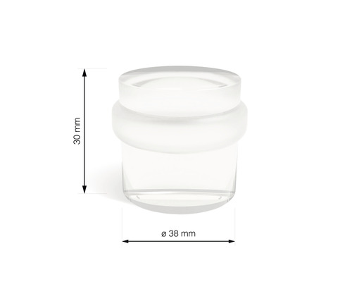 Opriitor de ușă din plastic cu dimensiunile 30 mm înălțime și 38 mm diametru