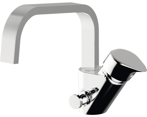 Baterie de apă cu gura de scurgere pătrată pentru baie