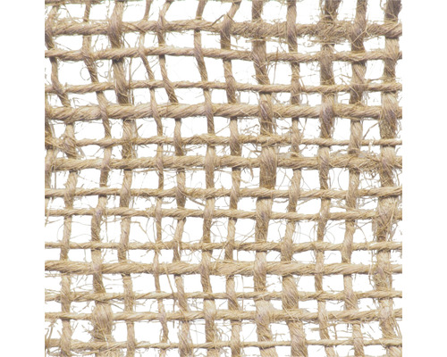 Prim-plan cu țesătură de iută.