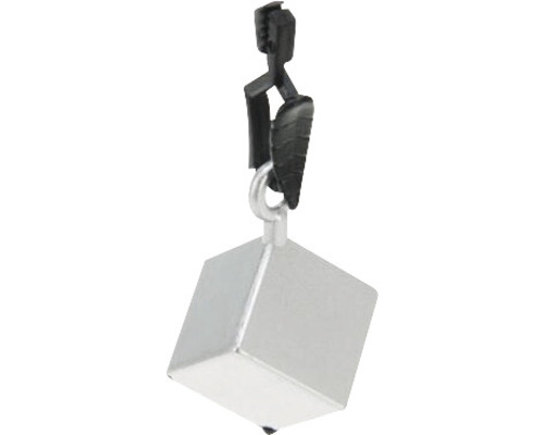 Cub metalic cu dispozitiv de suspendare pentru lucrări de măsurare