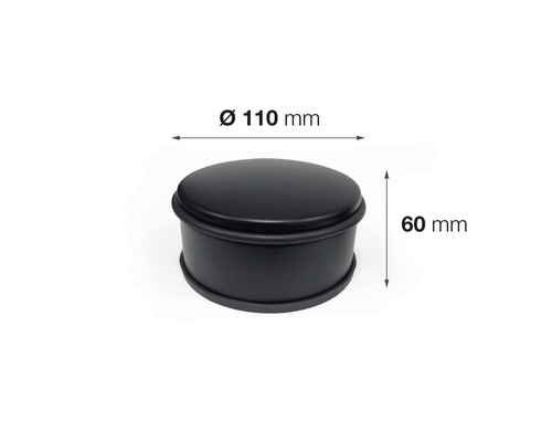 Opriitor de ușă din metal, diametru 110 mm, înălțime 60 mm
