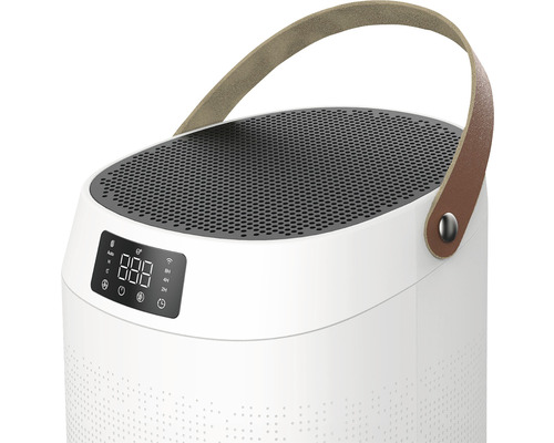 Purificator de aer cu afișaj digital și mâner de transport