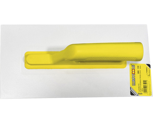 Gletieră din plastic cu mâner galben, 280 x 130 milimetri