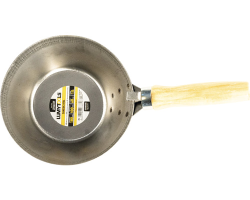 Lampă de lipit din metal cu mâner din lemn