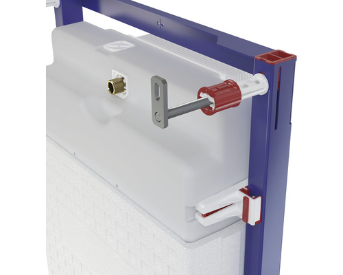 Element de perete frontal pentru WC suspendat cu rezervor și material de fixare