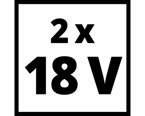 Simbol pentru 2 x 18 volți