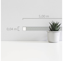 Bandă decorativă cu model meandru, lungime 5 metri, lățime 0,04 metri