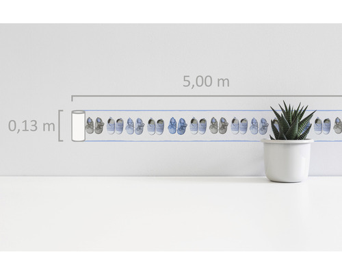 Bordură cu pantofi de bebeluș, 5,00 m x 0,13 m