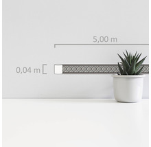 Bandă decorativă cu model, lungime de 5 metri și lățime de 0,04 metri