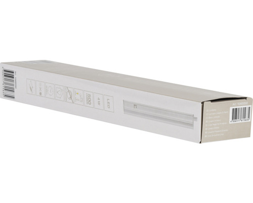 Ambalajul unei lămpi LED sub dulap cu 4 wați și 500 lumeni