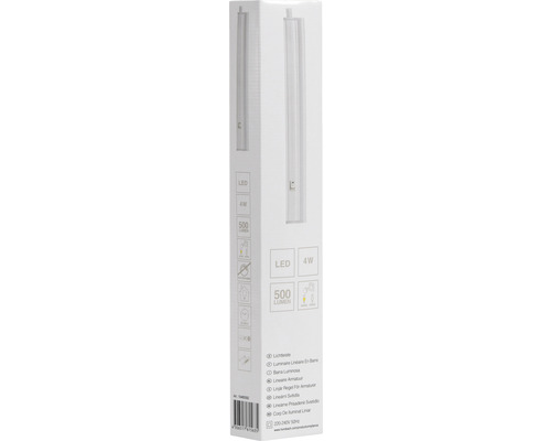 Ambalajul unei lămpi LED cu 4 wați și 500 lumeni