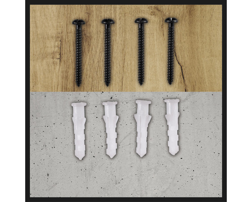 Șuruburi și dibluri pentru fixarea obiectelor.