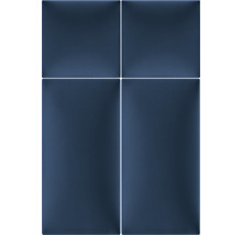 Panou decorativ tapițat Riviera albastru închis 30x60 cm, aspect de catifea