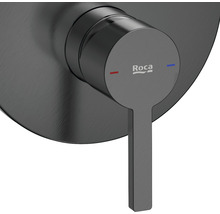 Baterie cadă-duș încastrată cu monocomandă Roca Naia brushed titanium black-thumb-2 Baterie cadă-duș încastrată cu monocomandă Roca Naia brushed titanium black-thumb-2