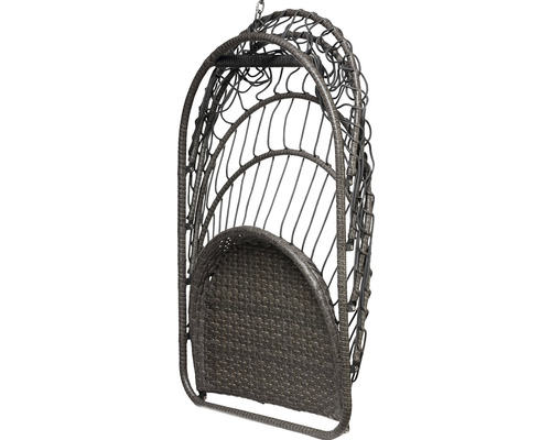 Scaun suspendat din ratan cu cadru din oțel