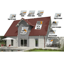 Șorț de jgheab Bravo pentru țiglă metalică 0,45x172x2000 mm gri-thumb-1 Șorț de jgheab Bravo pentru țiglă metalică 0,45x172x2000 mm gri-thumb-1