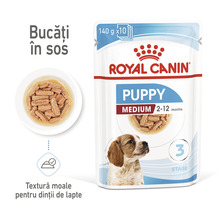 Hrană umedă pentru câini Royal Canin Medium Puppy 140 g-thumb-2