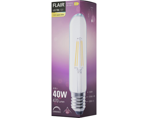 Bec LED FLAIR T32 E27, 4 wați, 470 lumeni