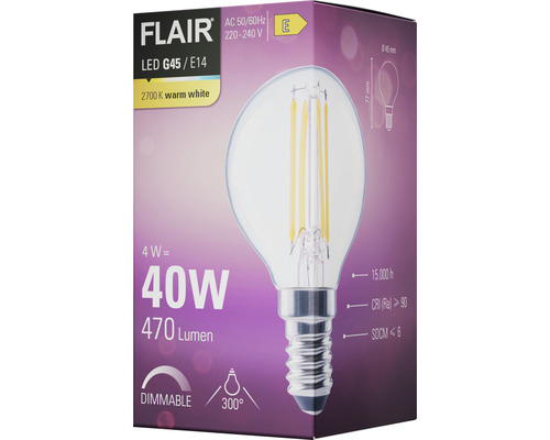 Ambalaj bec Flair LED G45 E14