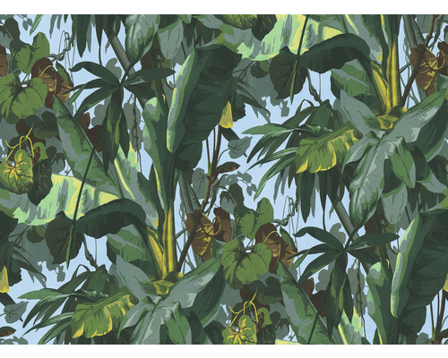 Tapetă tropicală cu motive vegetale