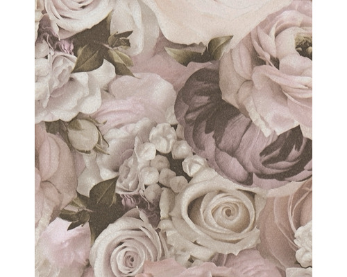 Prim-plan cu un tapet cu model de trandafiri