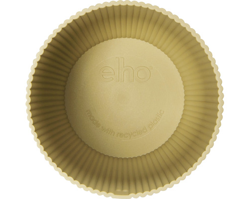 Logo Eelho pe o farfurie rotundă din plastic reciclat
