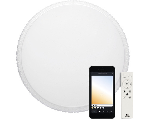 Plafonieră LED rotundă cu telecomandă și control prin aplicația pentru smartphone