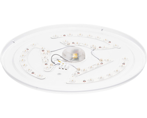 Vedere interioară a unei lămpi de plafon cu LED rotundă