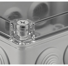 Doză aplicată pentru legături Pawbol 150x110 mm IP65 gri, cu capac transparent