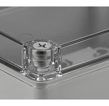 Doză aplicată pentru legături Pawbol 150x110 mm IP65 gri, cu capac transparent, fără presetupe-thumb-1