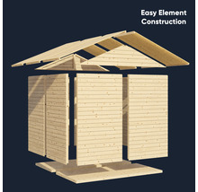 Căsuță de grădină Bertilo Teahouse 234x226 cm, lemn netratat