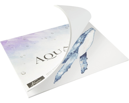 Bloc de acuarelă cu motiv balenă