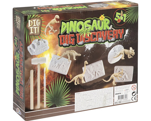 Set de săpături de dinozauri în ambalaj