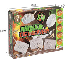 Set de excavare dinozauri în ambalaj, 27 x 21,5 x 6 cm