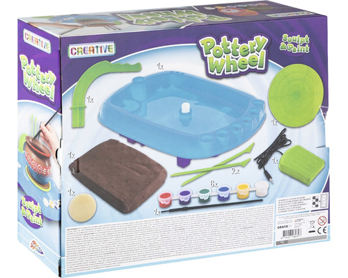 Set roată de olar creativă în ambalaj