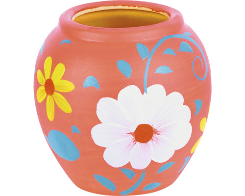 Ghiveci de flori din ceramică cu model floral