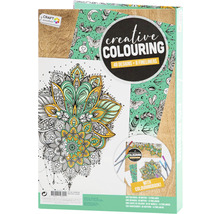 Carte de colorat creativă cu 48 de motive și opt carioci fine