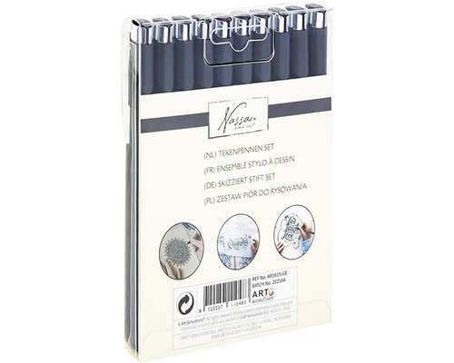 Set de creioane de schiță Nassau pentru schițe și desene