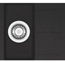 Chiuvetă bucătărie fragranit cu 2 cuve Franke BFG 651-78 78x50 cm, cu picurător, reversibilă, negru-thumb-1