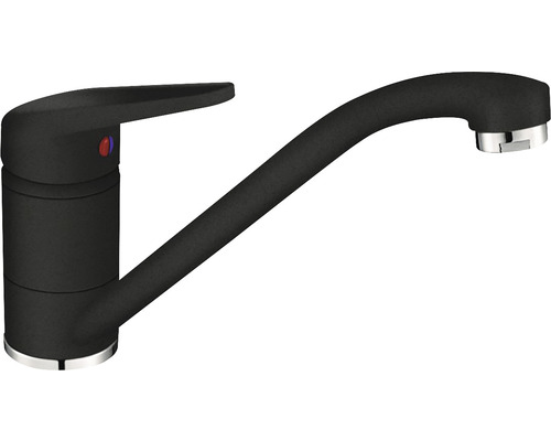 Baterie de bucătărie neagră cu o singură manetă